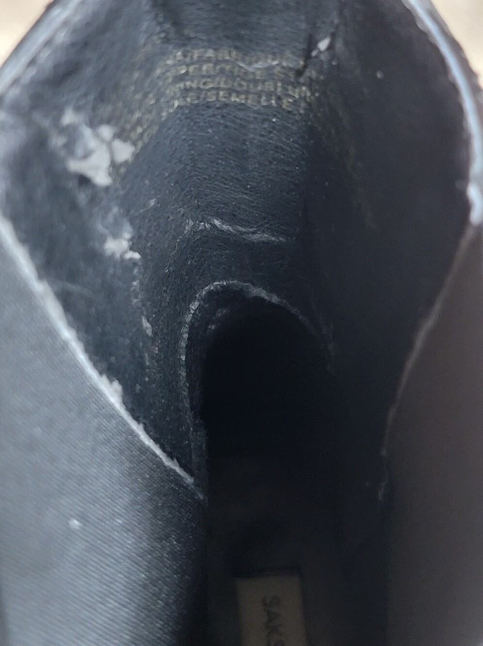 3 FOR $20 Saks Fifth Avenue Black Leather Chukka Boots with Studded Sole - Picture 6 of 10